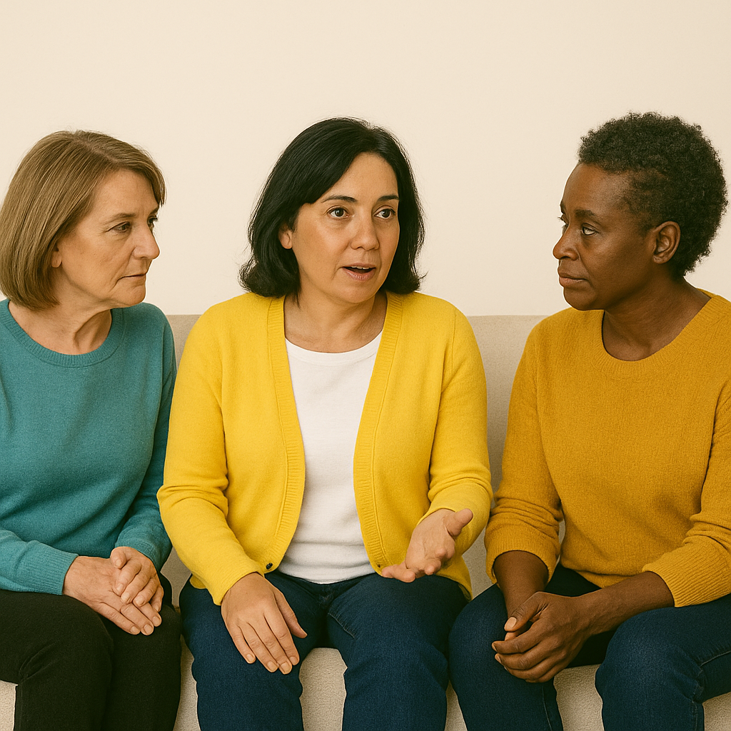 What Is TNBC? 3 woman supporting each other.