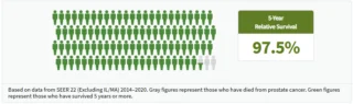 prostate cancer survival rate Image