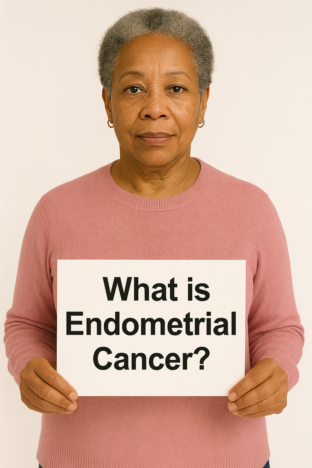 What Is Endometrial Cancer Sign Being Help By A 65 Year Old Woman
